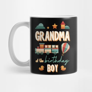 Grandma Of The Birthday Boy Train Matching Family Mug